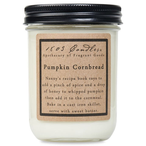 Pumpkin Cornbread-14oz Jar Candle 1803 Candles