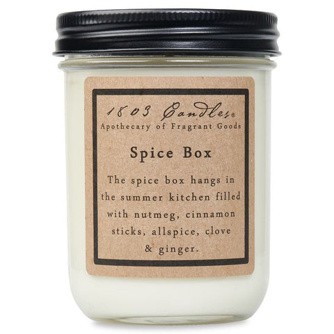 Spice Box-14oz Jar Candle 1803 Candles