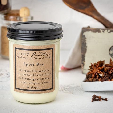 Spice Box-14oz Jar Candle 1803 Candles