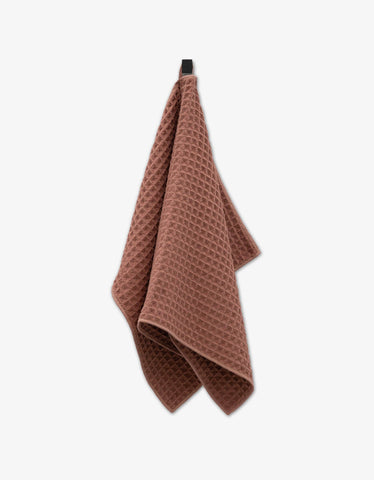 Dusty Rose Waffle Hand Towel Geometry