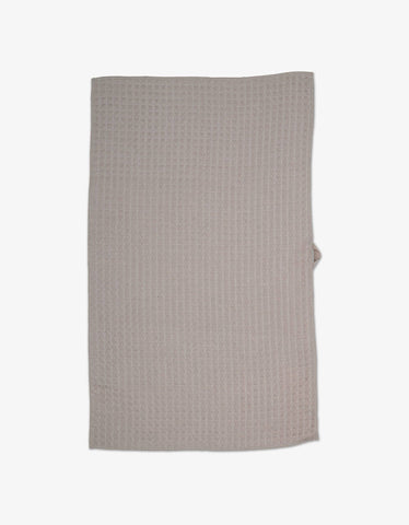 Taupe Waffle Hand Towel Geometry