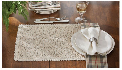 LACE PLACEMAT CREAM Park Designs