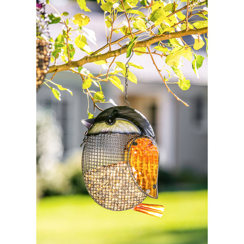 Mesh Hanging Bird Feeder, Chickadee Evergreen Enterprises