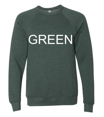 Midwest Pine Crewneck, Fleece Crewneck, Midwest Sweatshirt: Green / XL Autumn Rose Co.