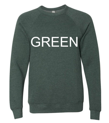 Midwest Pine Crewneck, Fleece Crewneck, Midwest Sweatshirt: Green / Large Autumn Rose Co.