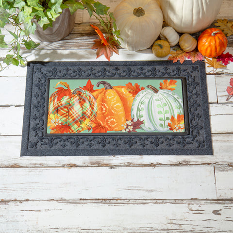 Painted Fall Pumpkins Sassafras Switch Mat Evergreen Enterprises