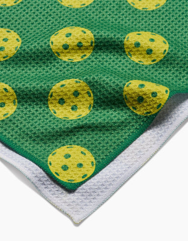 Pickleball Tea Towel Geometry