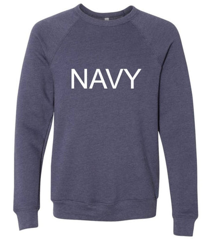 Wisconsin State Graphic Sweatshirt: Navy / Medium / Crewneck Autumn Rose Co.