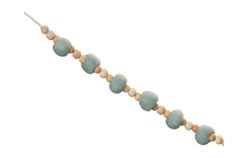 Bead Garland 5.5'L Wood Melrose