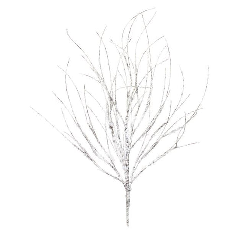 Snowy Branch 32.5"H Acrylic Melrose