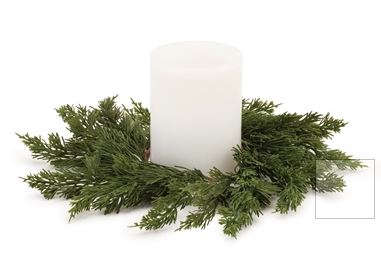 Pine Candle Ring 16"D Plastic (Fits a 4" Candle) Melrose