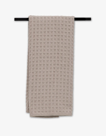 Taupe Waffle Hand Towel Geometry