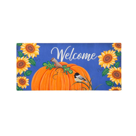 All Things Pumpkin and Sunflowers Sassafras Switch Mat Evergreen Enterprises