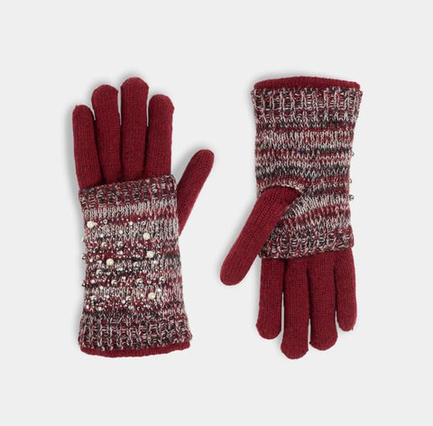 Pearltastic Convertible Gloves - Deep Red TGB Brands