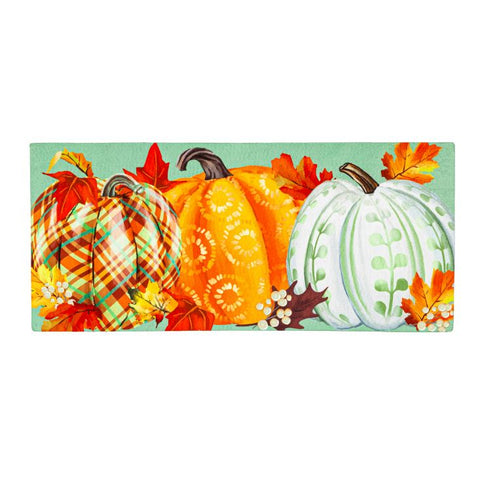 Painted Fall Pumpkins Sassafras Switch Mat Evergreen Enterprises