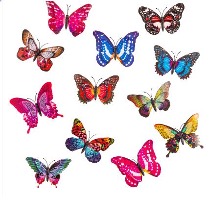 Outdoor Magnetic Glitter Butterfly Evergreen Enterprises