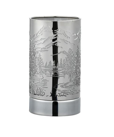 Silver Mountain Scene Touch Lamp Peterson Housewares