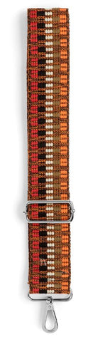 Interchangeable Bag Strap - Orange And Brown Stripe TGB Brands