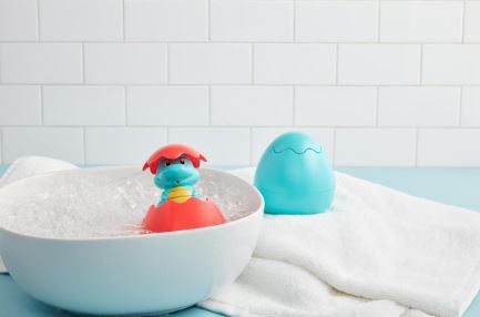 RED POP UP DINO BATH TOY Mud Pie