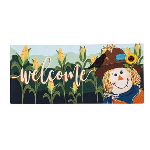 Scarecrow and Friend Sassafras Switch Mat Evergreen Enterprises