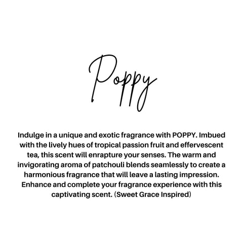 EVERYDAY CAR DIFFUSERS: POPPY Hollowood Home and Candle