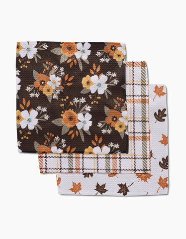 Autumnal Serenade Dishcloth Set Geometry