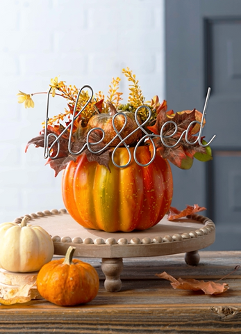 Thankful SCRIPT STAKE DECOR Ganz