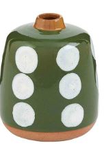 SMALL DOTTED BUD VASES Mud Pie