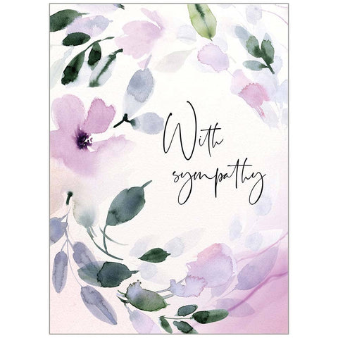 Purple Sympathy Sympathy Card Legacy