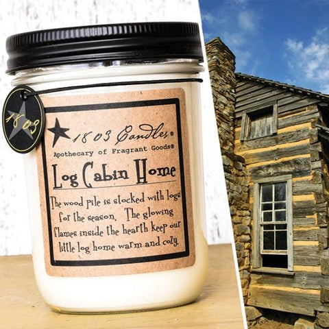 14 oz Log Cabin Home Candle - Treehouse Gift & Home