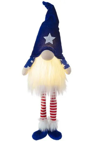 20" LED PATRIOTIC GNOME Ganz