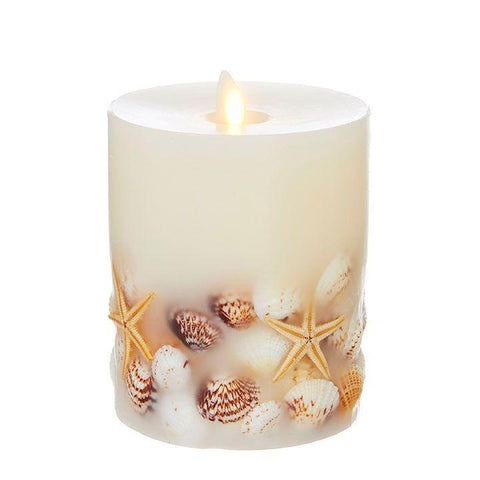 4"x5" Moving Flame Seashell Pillar M&B Products