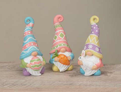 6.1"H Resin Easter Gnome Gerson