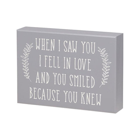 Fell In Love Box Sign - Treehouse Gift & Home