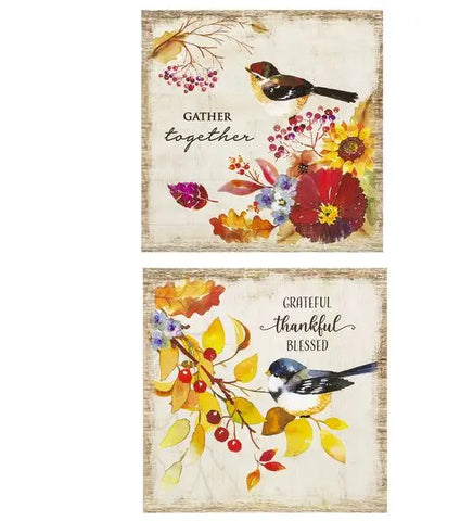 Floral Box Plaques Ganz