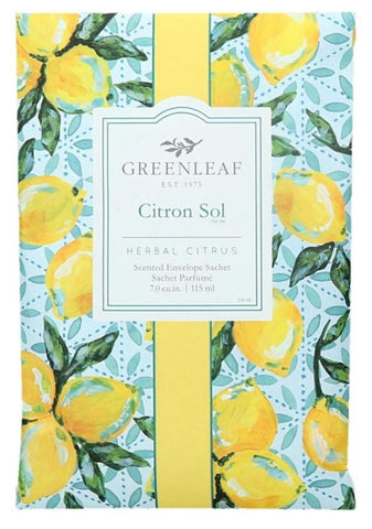 Greenleaf Sachet - Citron Sol Treehouse Gift & Home