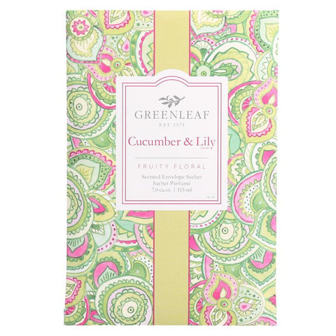 Greenleaf Sachet - Cucumber & Lily Greenleaf