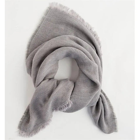 LUNA SQUARE SCARF GRAY Mud Pie