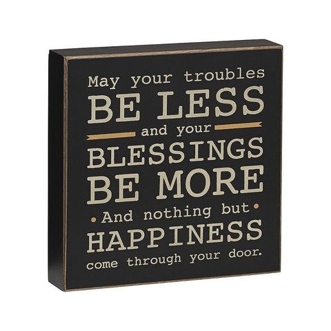 May Your Troubles Box Sign - Treehouse Gift & Home