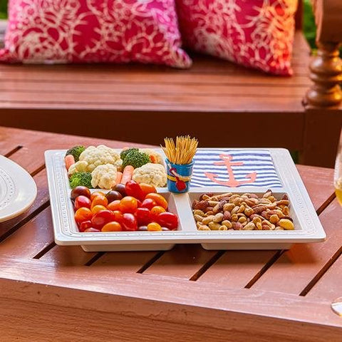 Square Melamine Sectional Server - Treehouse Gift & Home